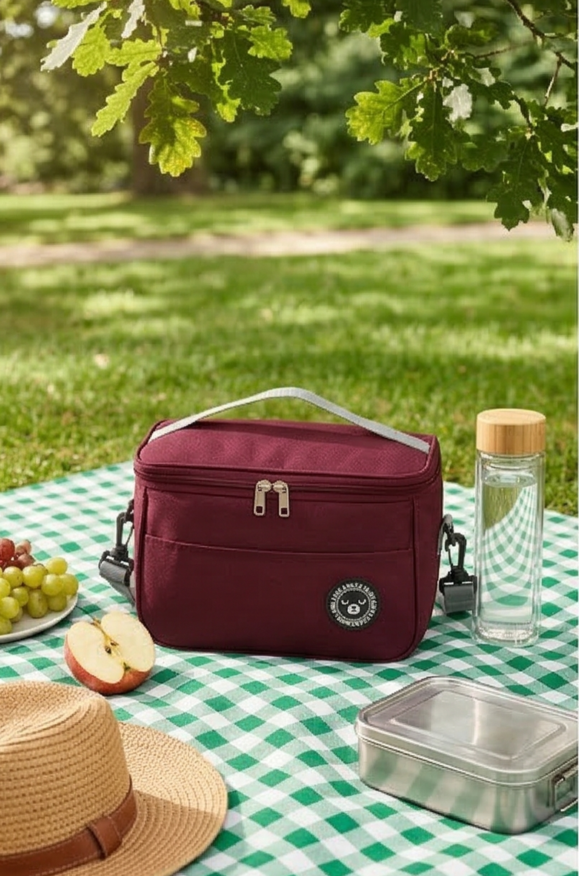 Large Insulated Lunch Bag with Shoulder Strap – Waterproof Meal Tote