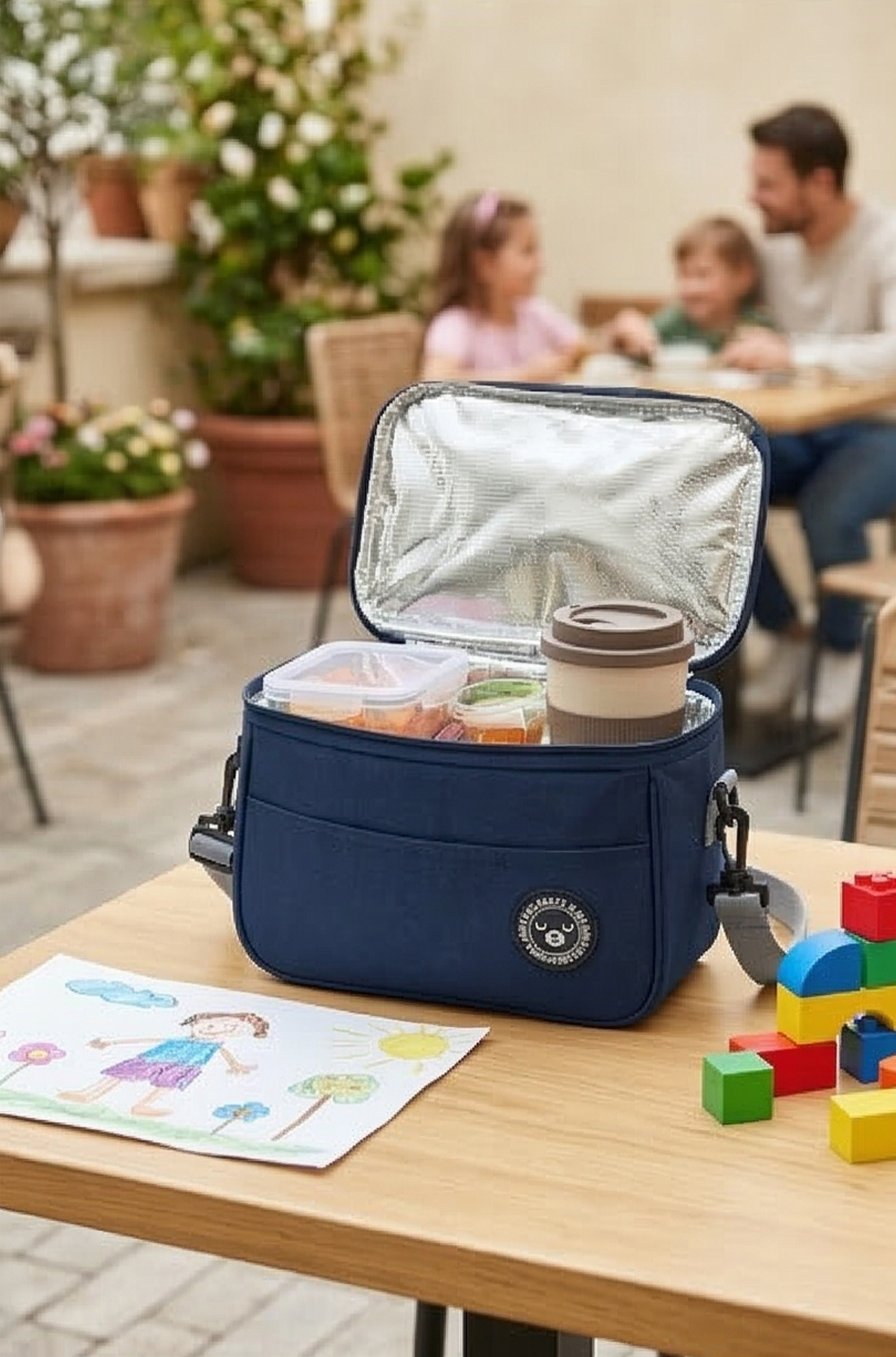Large Insulated Lunch Bag with Shoulder Strap – Waterproof Meal Tote