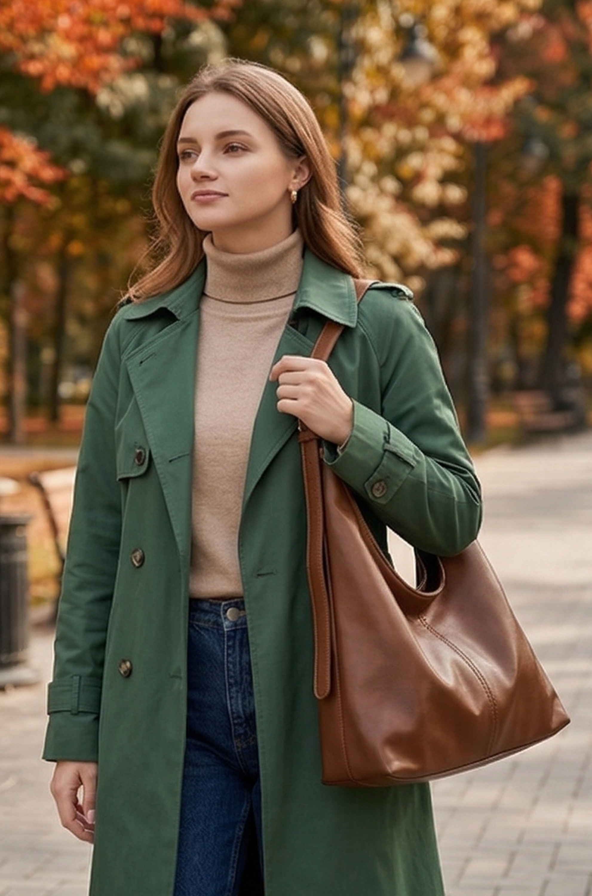 Women’s Retro Tote Bag – Large Simple Shoulder Handbag