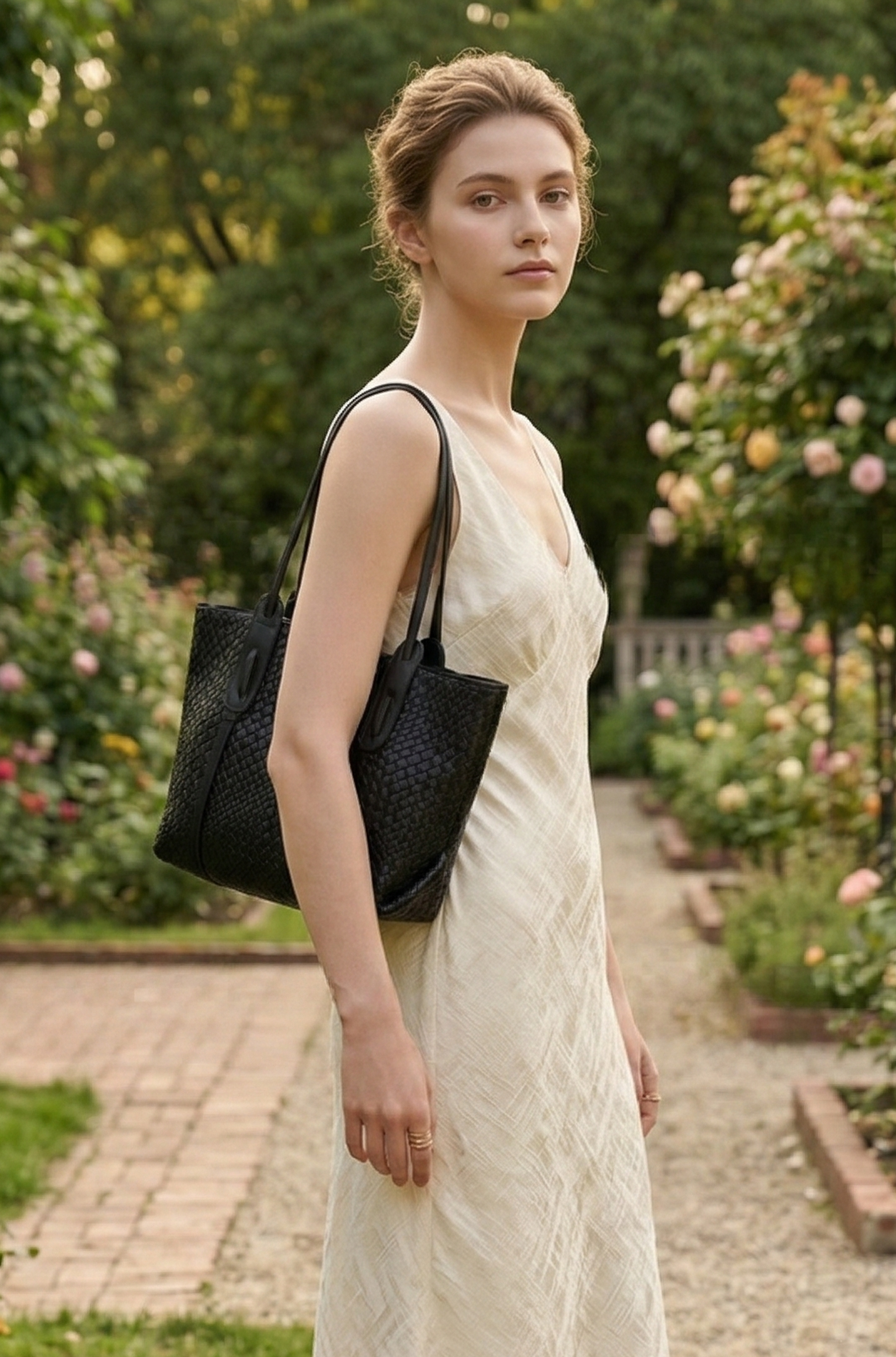 Women’s Minimalist Shoulder Handbag – Lightweight Office Tote