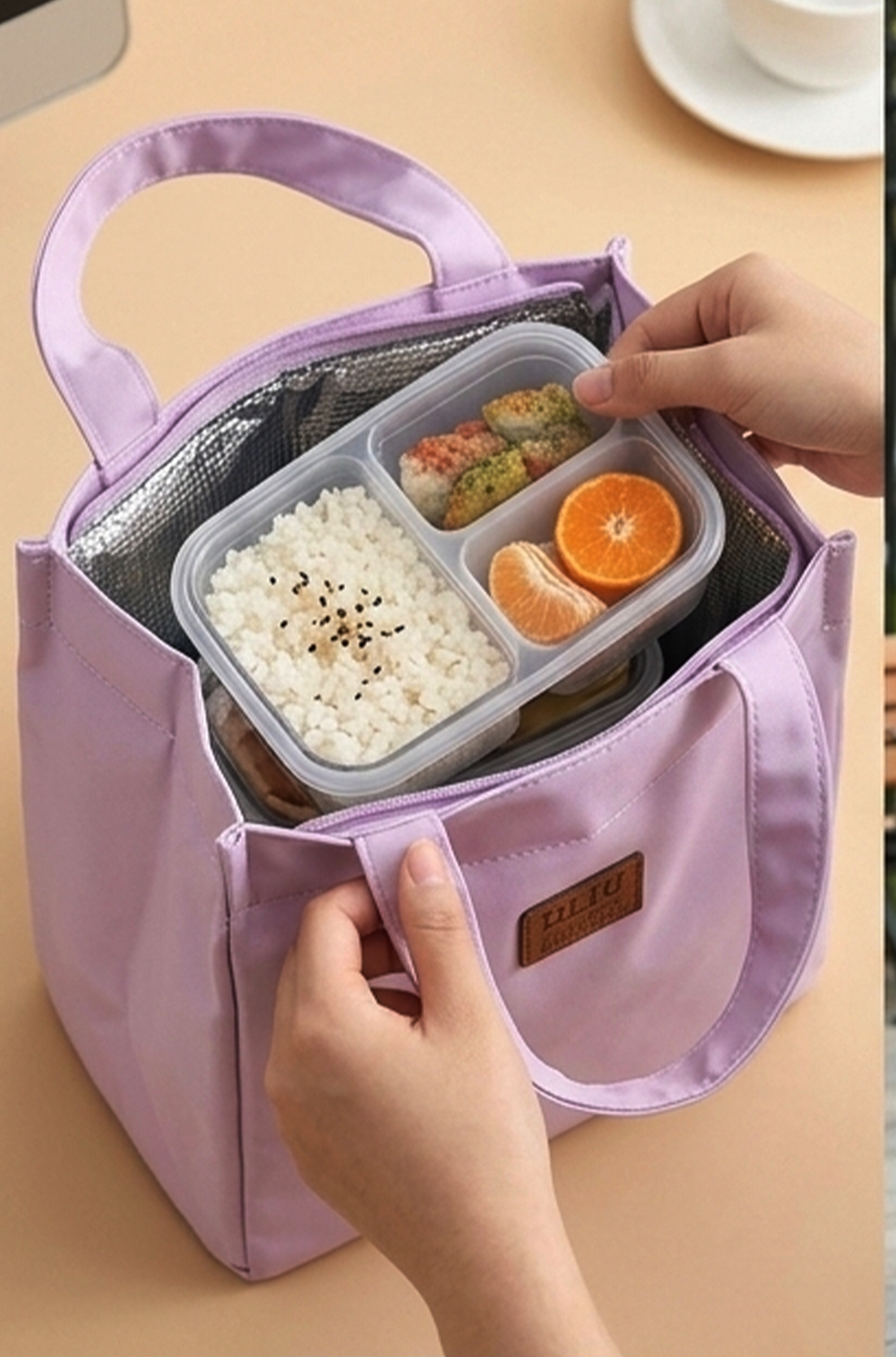 Large Insulated Lunch Bag – Aluminium Foil Work Tote