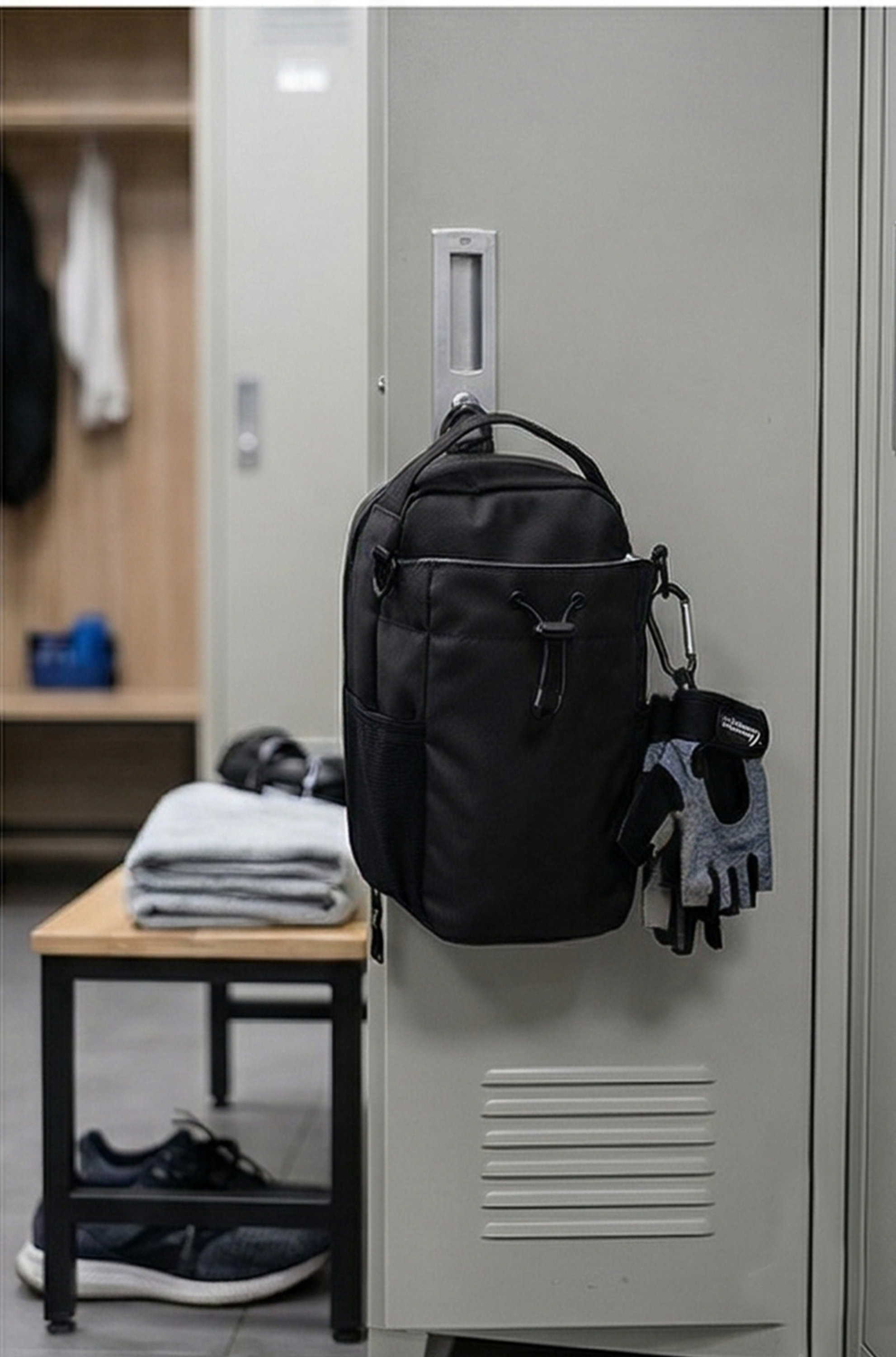 Magnetic Gym Bag – Large Capacity Bottle & Phone Holder