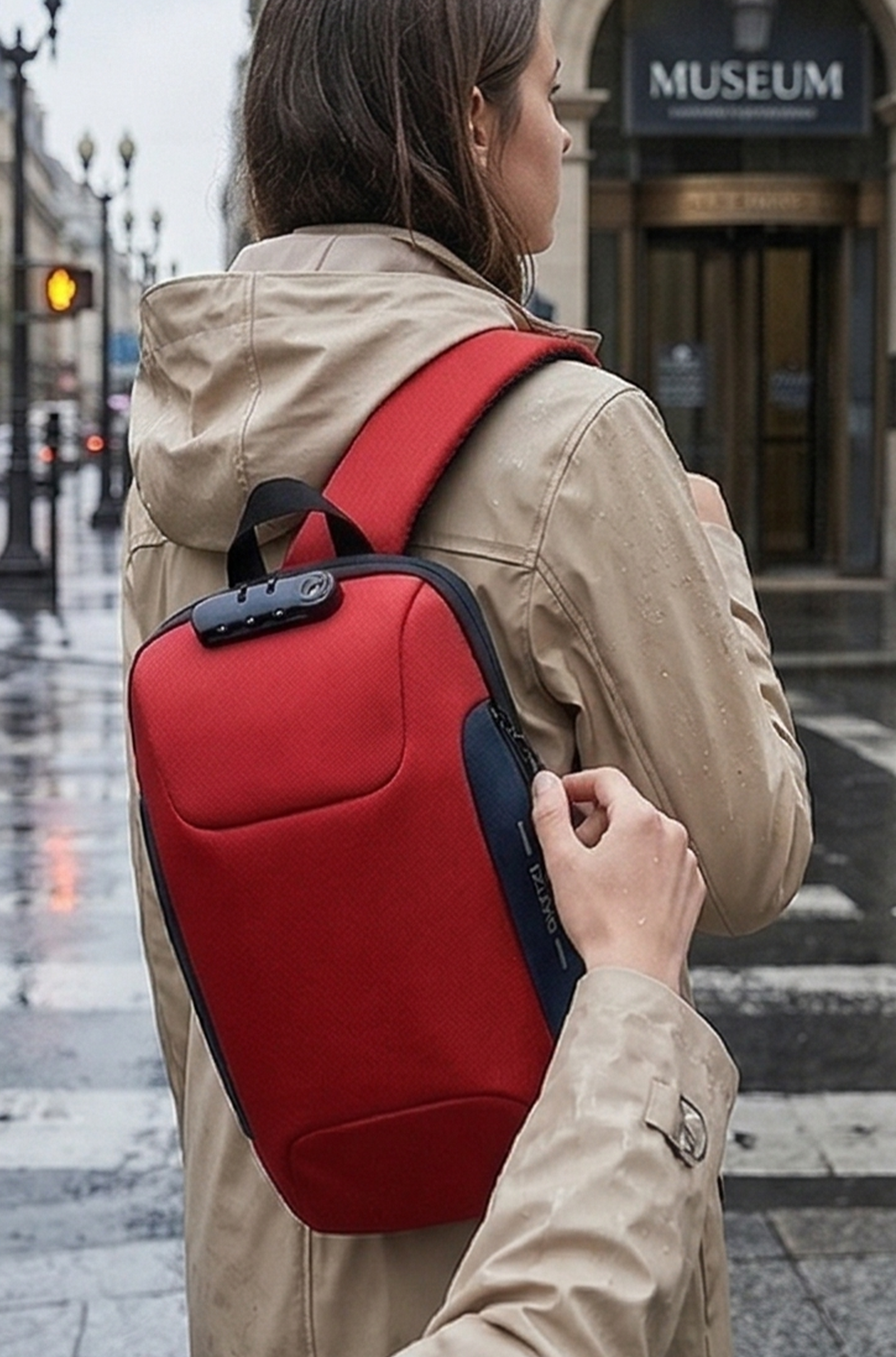 Men’s Anti-Theft Crossbody Sling Bag – Waterproof Travel Chest Pack