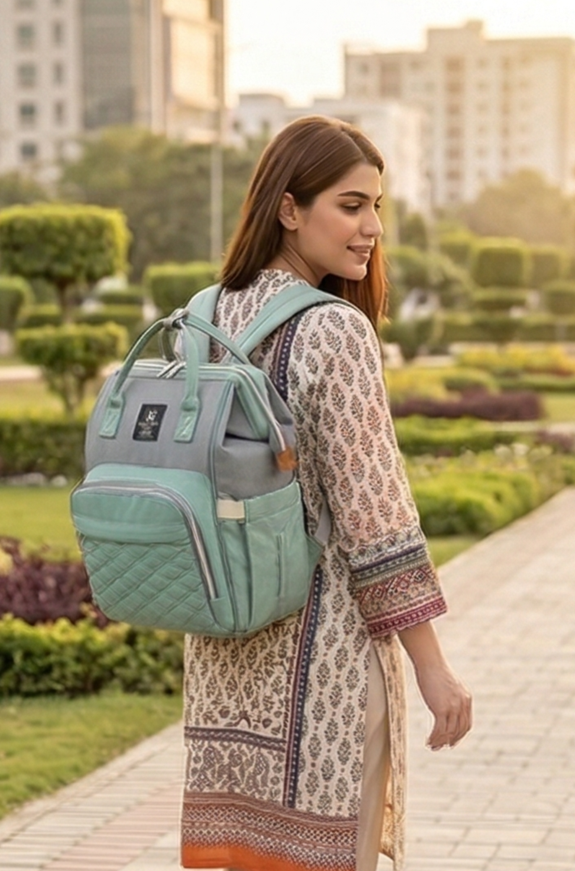 Baby Diaper Bag Backpack – Large Capacity Nappy Bag with Changing Mat