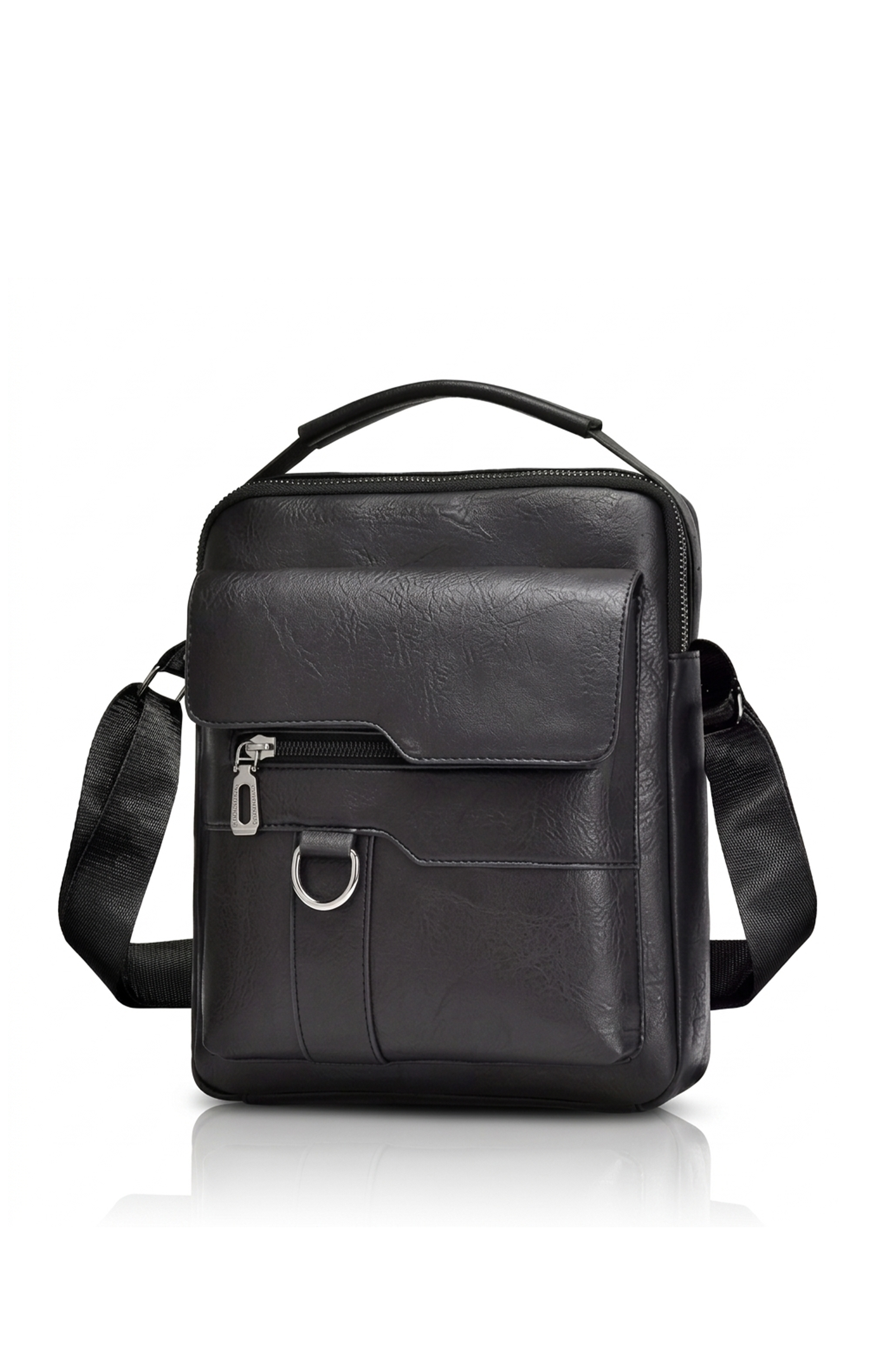 Men’s PU Leather Shoulder Bag – Professional Crossbody Briefcase