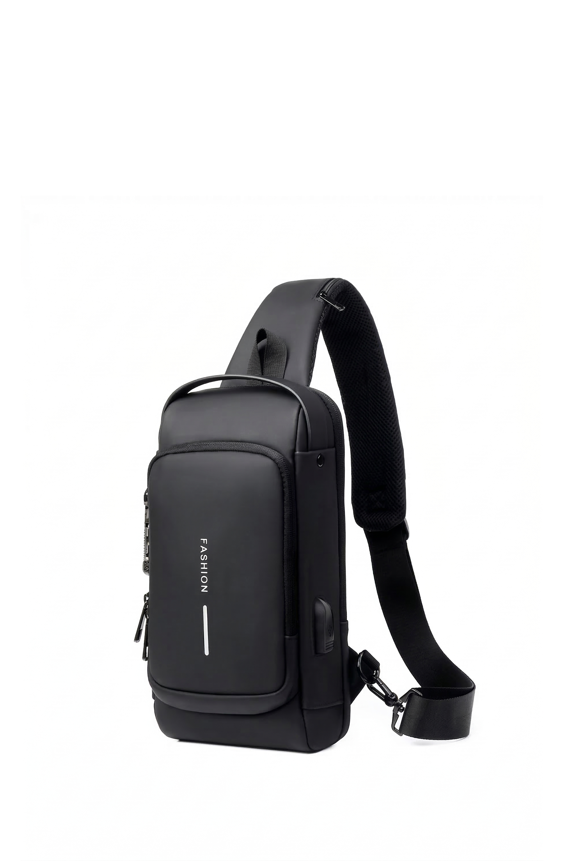 Men’s PU Leather Crossbody Bag – Anti-Theft Shoulder Chest Bag