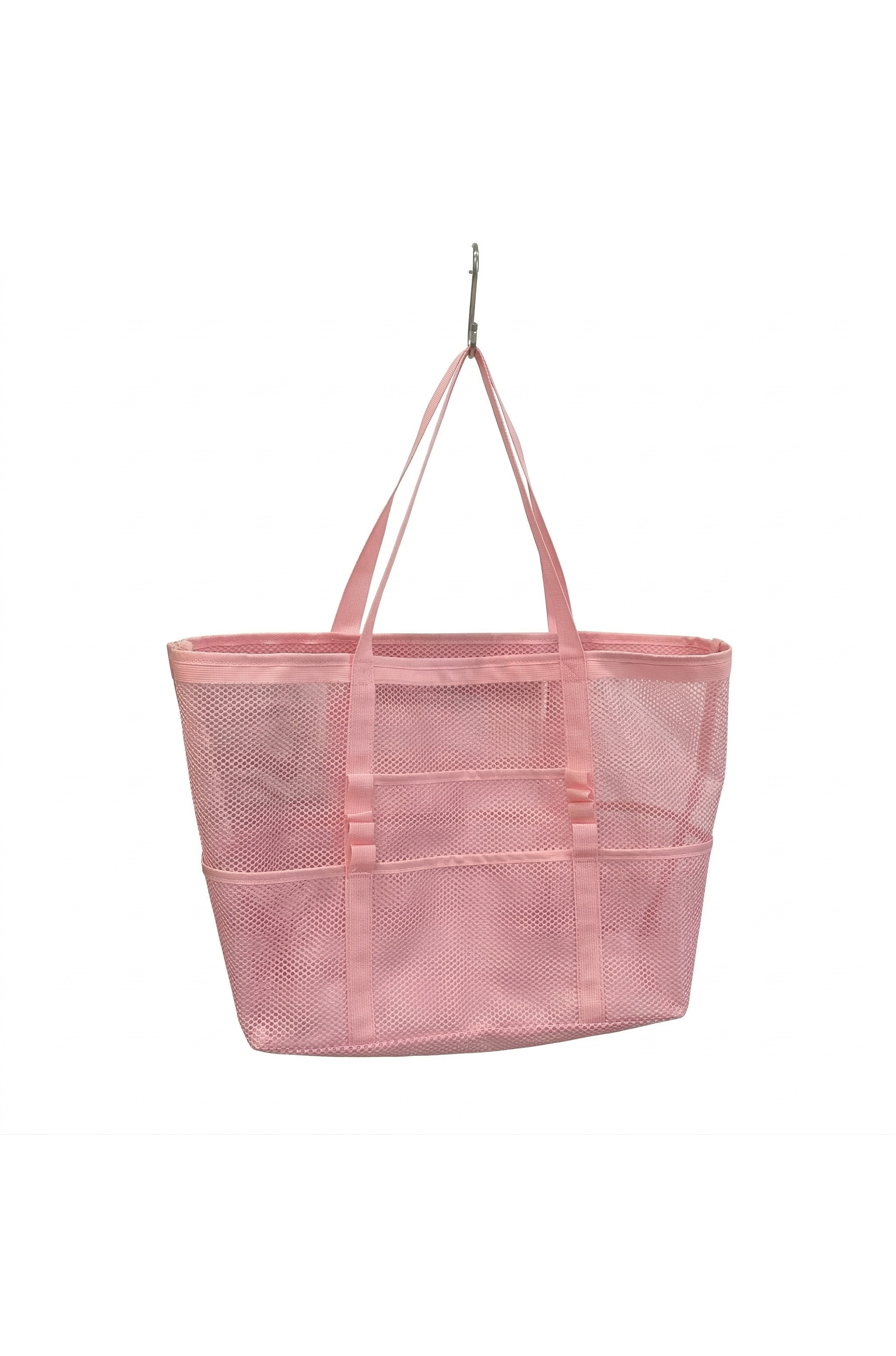 Mesh Beach Tote Bag – Portable Travel & Makeup Organizer