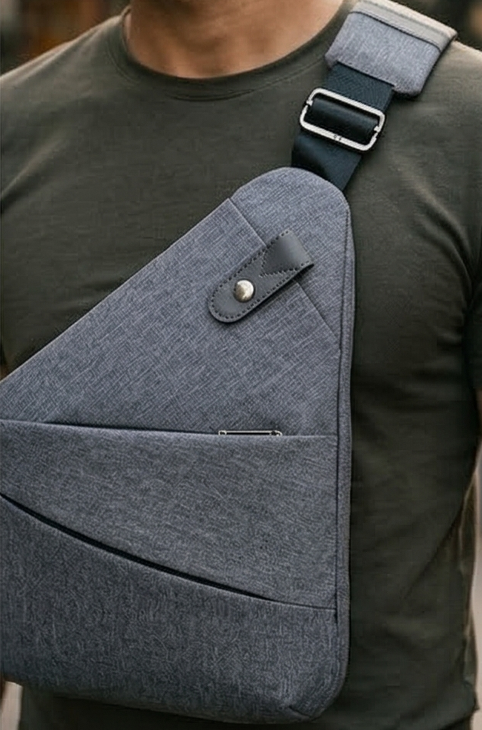 Men’s Anti-Theft Crossbody Bag – Travel & Sports Chest Bag