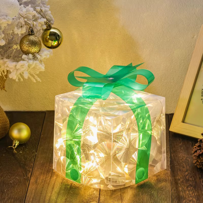Illuminate Your Holidays with Our Stunning Christmas Glowing Gift Box Decoration – Perfect for Outdoor Festivities and Home Decor!