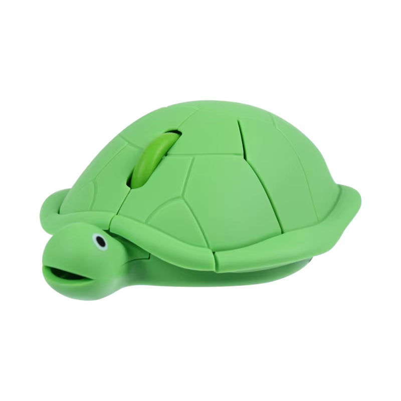 Green Turtle 2.4G Wired/Wireless Mouse Mute Button 1600DPI Auto Sleep Mini Office Mouse Suitable for Computers Laptops