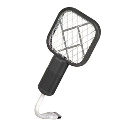Zap Away Pests with Ease: The Ultimate Rechargeable Electric Mosquito Swatter Featuring UV Light – Your Perfect Companion for Camping and Outdoor Adventures!