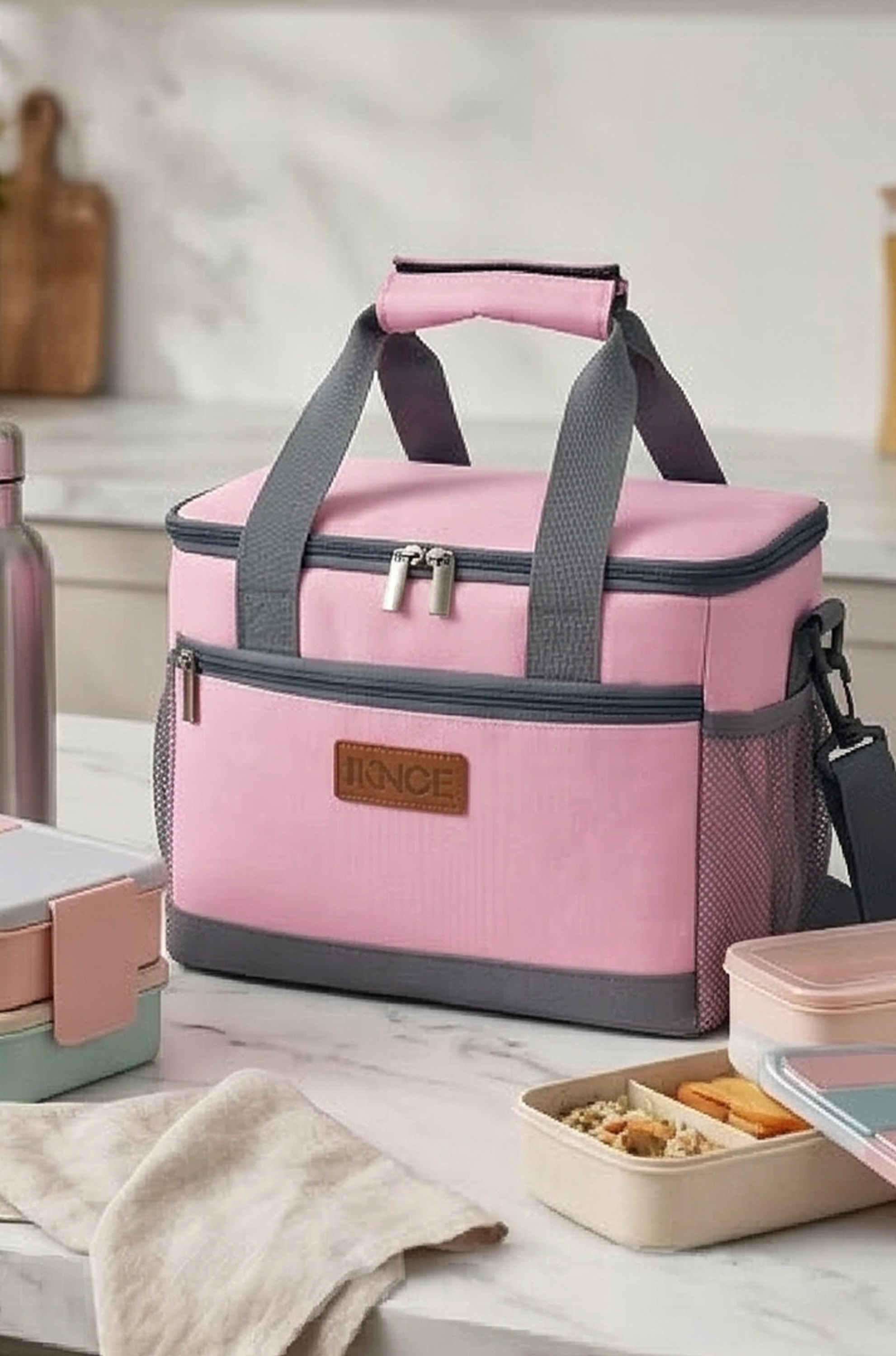 Insulated Lunch Box Bag – Portable Thermal Picnic & School Tote