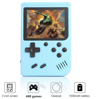 Unleash Nostalgia with the 400-in-1 MINI Handheld Game Player - Retro Video Console with a Stunning 3.0 Inch Color LCD Screen!