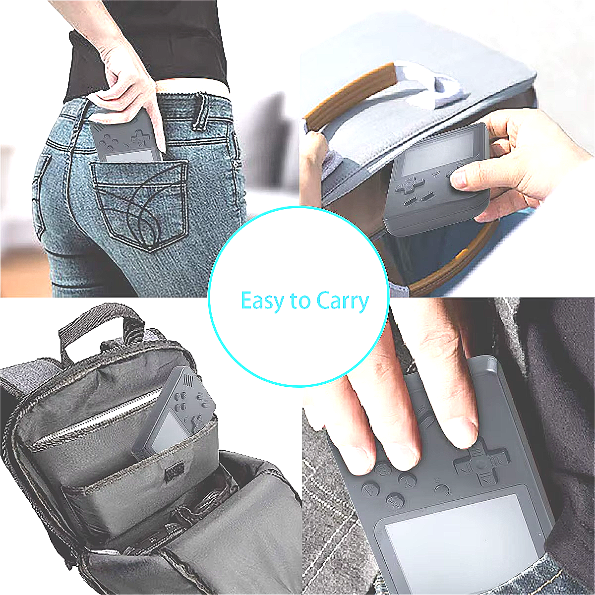 Unleash Nostalgia with the 400-in-1 MINI Handheld Game Player - Retro Video Console with a Stunning 3.0 Inch Color LCD Screen!