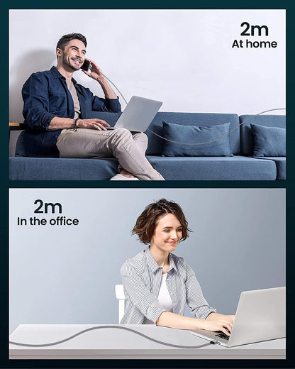 Revolutionize Your Charging Experience with the 2M USB C Fast Charging Cable Duo - Perfect for Samsung Galaxy S22/S21/S20, Pixel, PS5, and More!