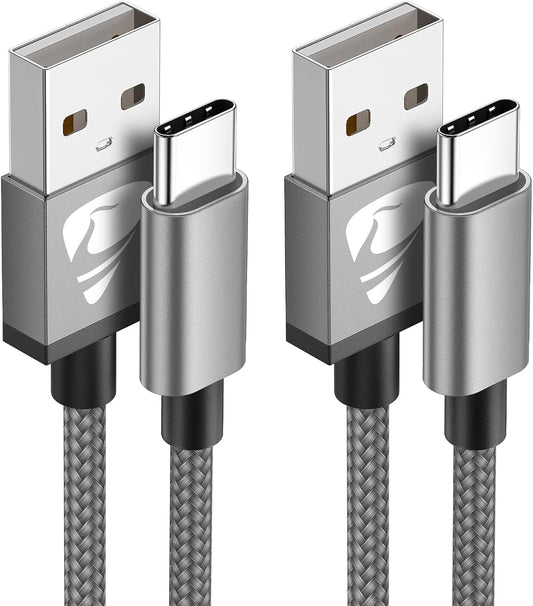 Revolutionize Your Charging Experience with the 2M USB C Fast Charging Cable Duo - Perfect for Samsung Galaxy S22/S21/S20, Pixel, PS5, and More!