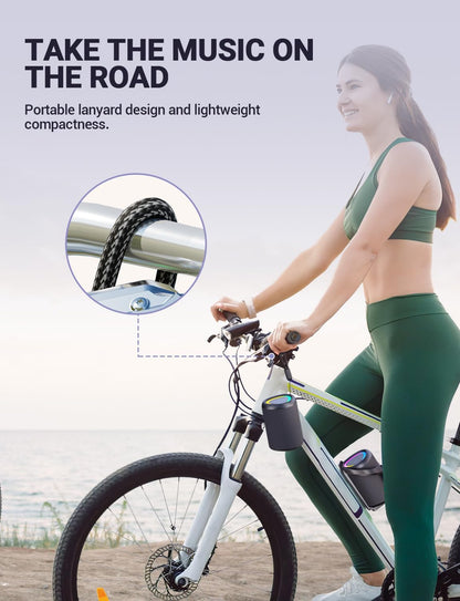 Unleash the Sound: 20W Portable Bluetooth Speaker with RGB Lights, 24-Hour Playtime, and Waterproof Design for Ultimate Outdoor Fun