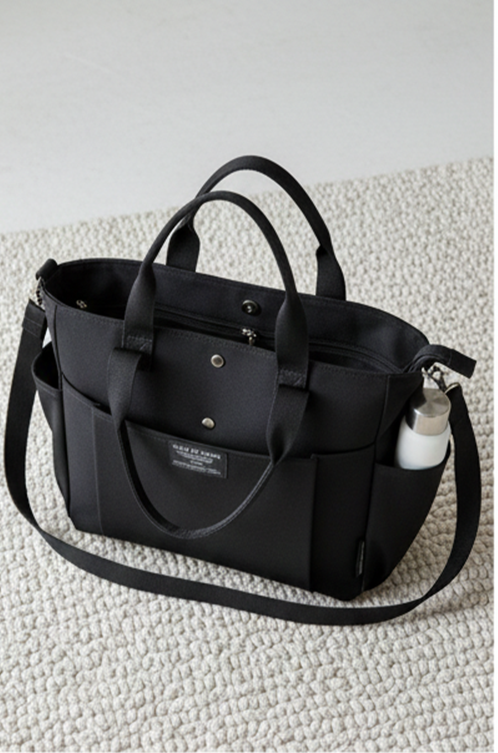 Women’s Canvas Shoulder Bag – Large Capacity Horizontal Handbag