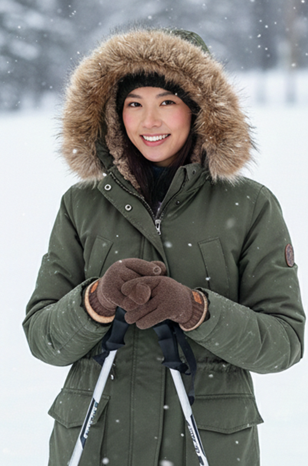 Winter Thermal Touch Screen Gloves – Fleece Lined Warm Knit Gloves