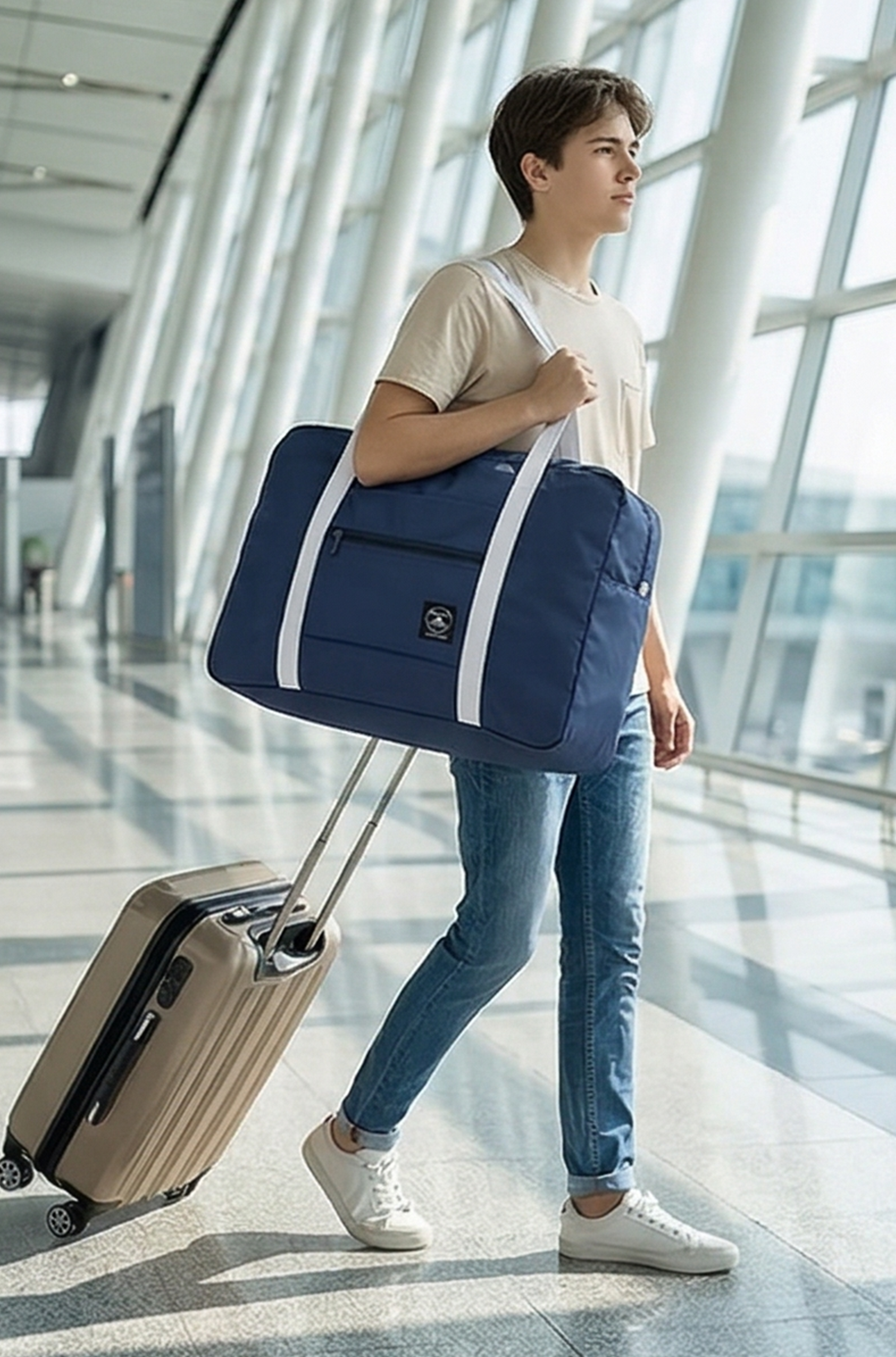 Foldable Travel Duffel Bag – Lightweight Carry On Weekend Bag