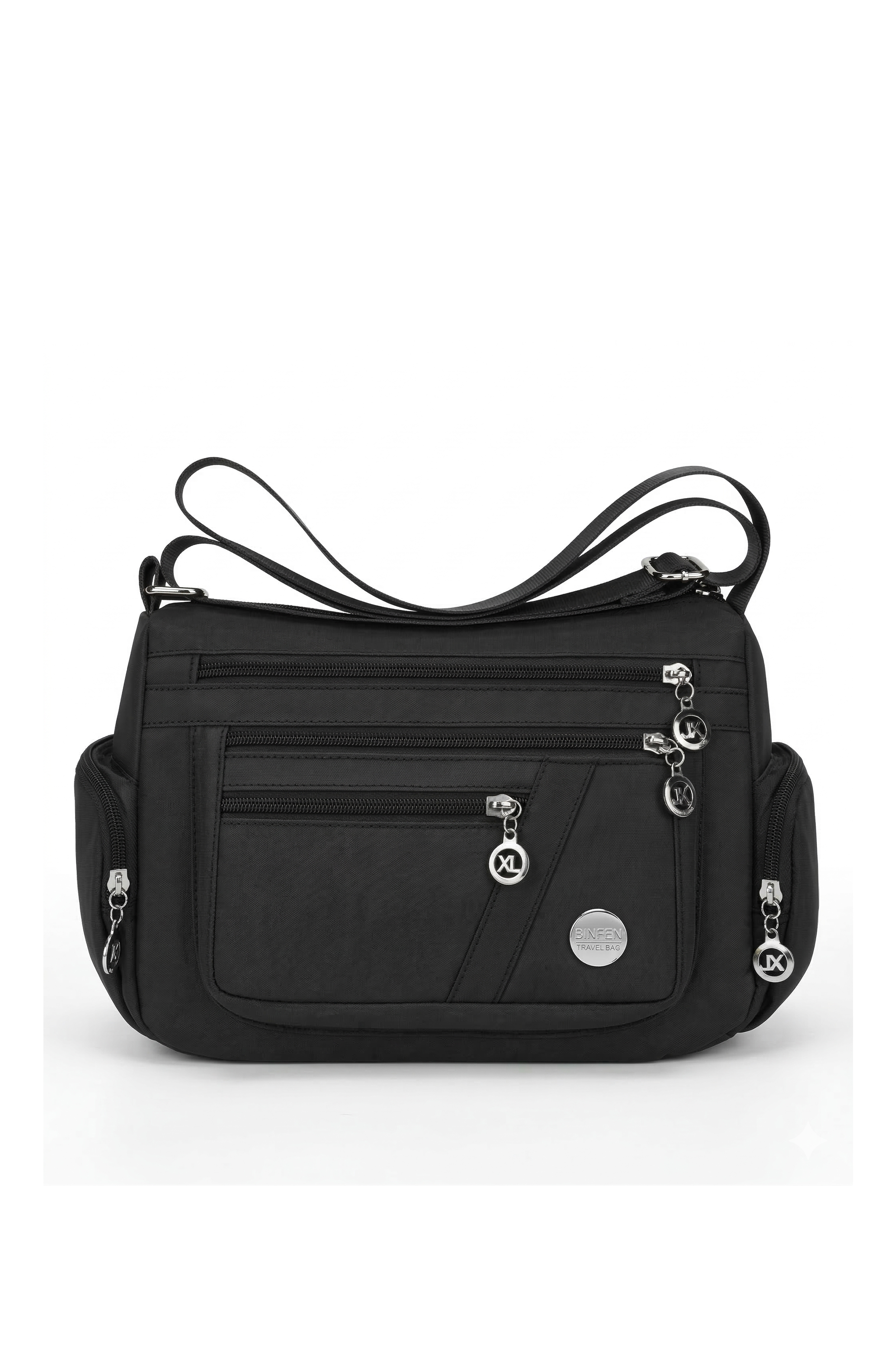 Women’s Multi-Pocket Shoulder Bag – Lightweight Adjustable Strap