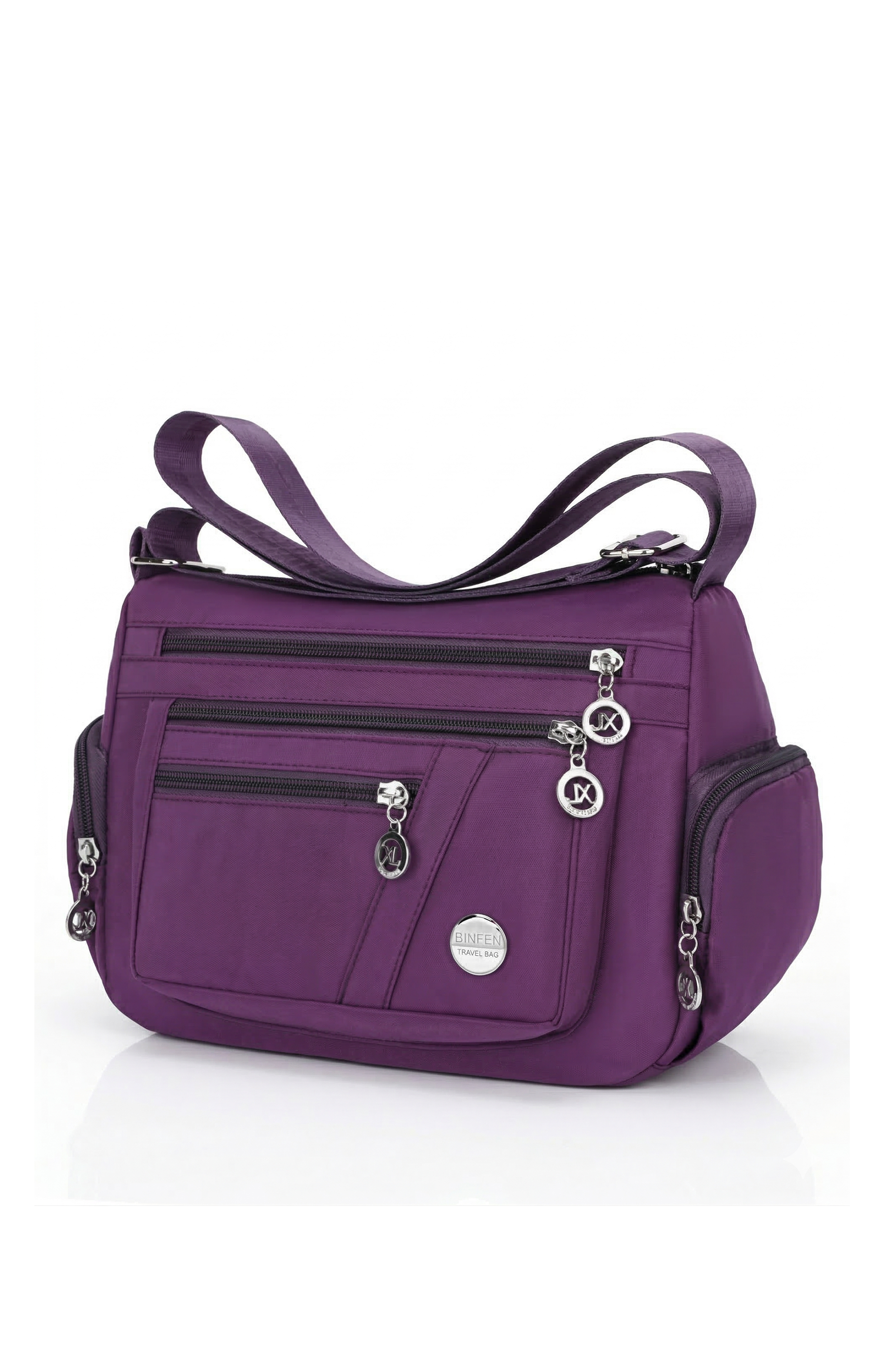 Women’s Multi-Pocket Shoulder Bag – Lightweight Adjustable Strap
