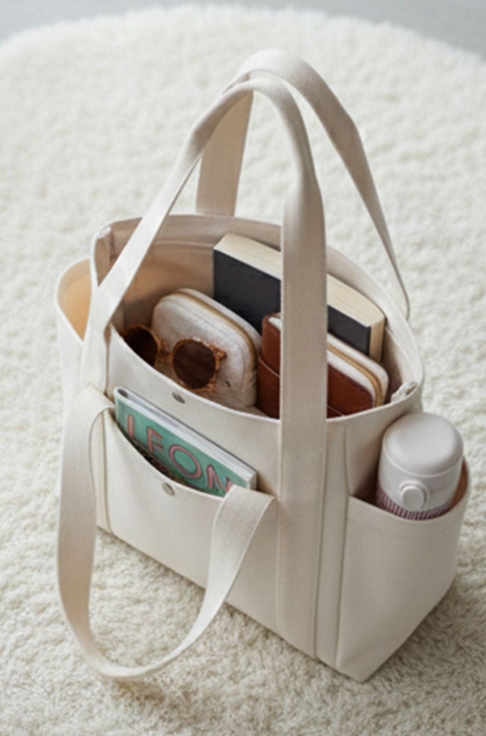 Large Canvas Tote Bag – Work & College Shoulder Carry Bag