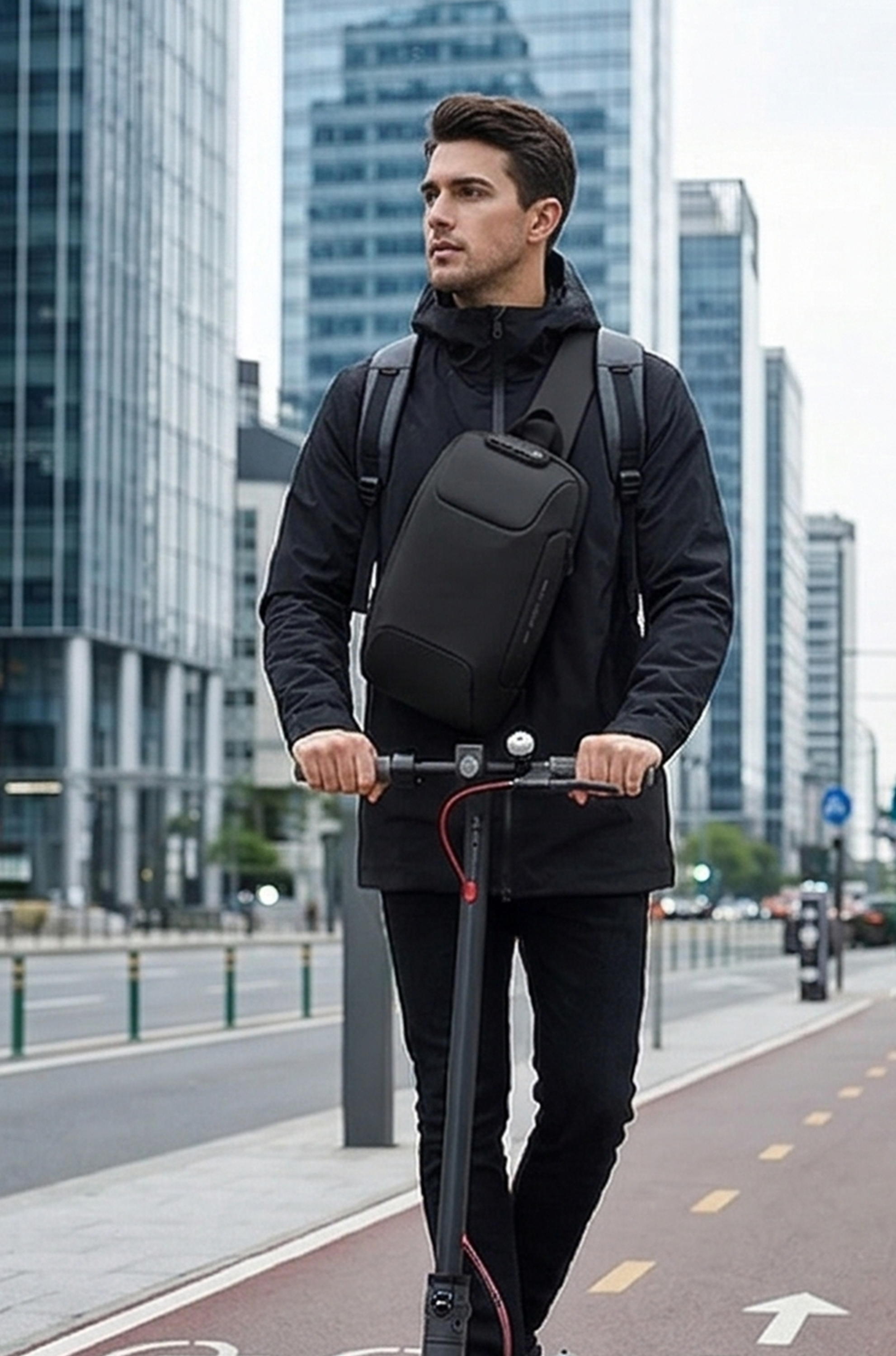 Men’s Anti-Theft Crossbody Sling Bag – Waterproof Travel Chest Pack
