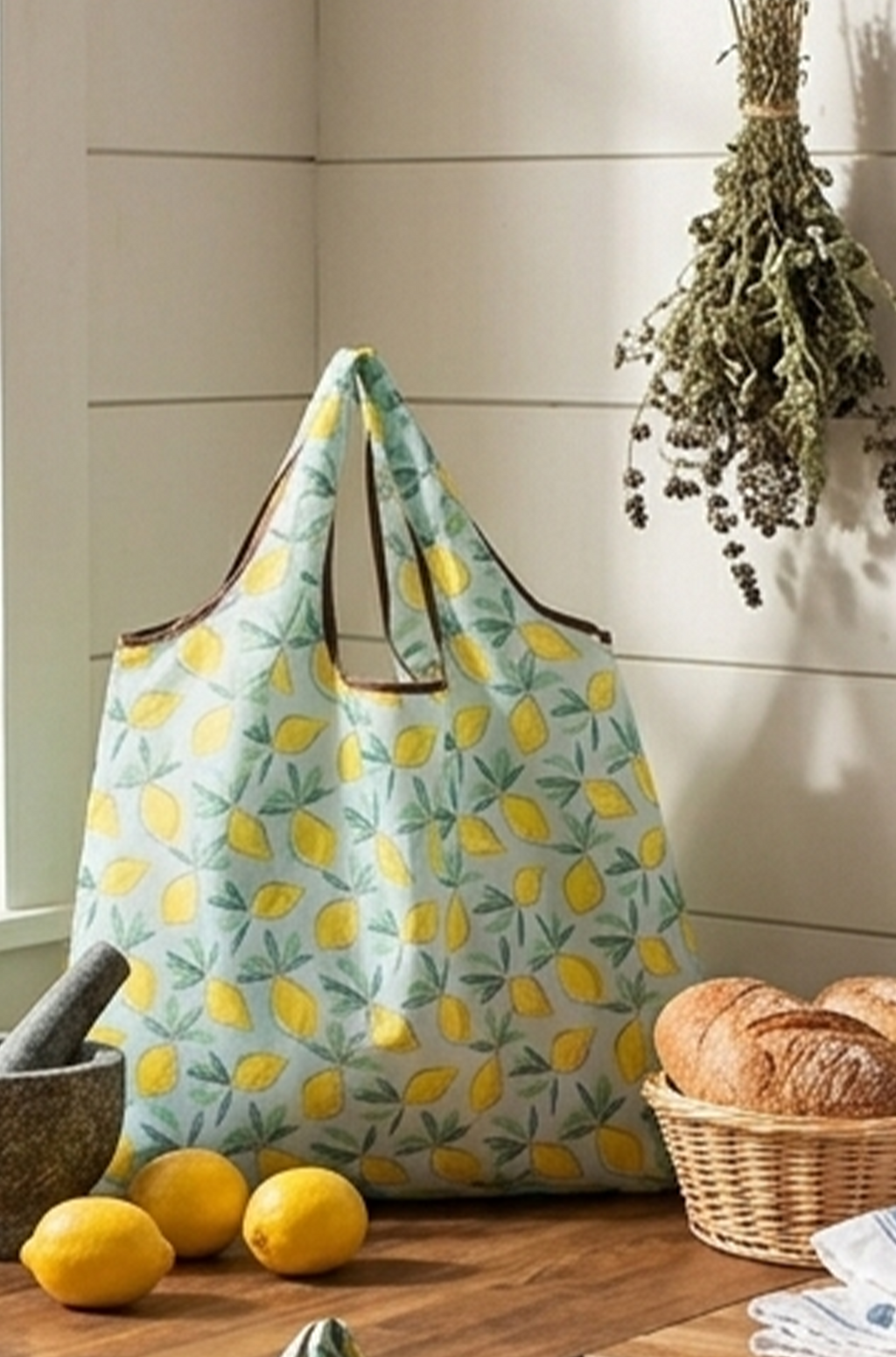 Large ECO Reusable Tote Bag – Foldable Polyester Shoulder Bag