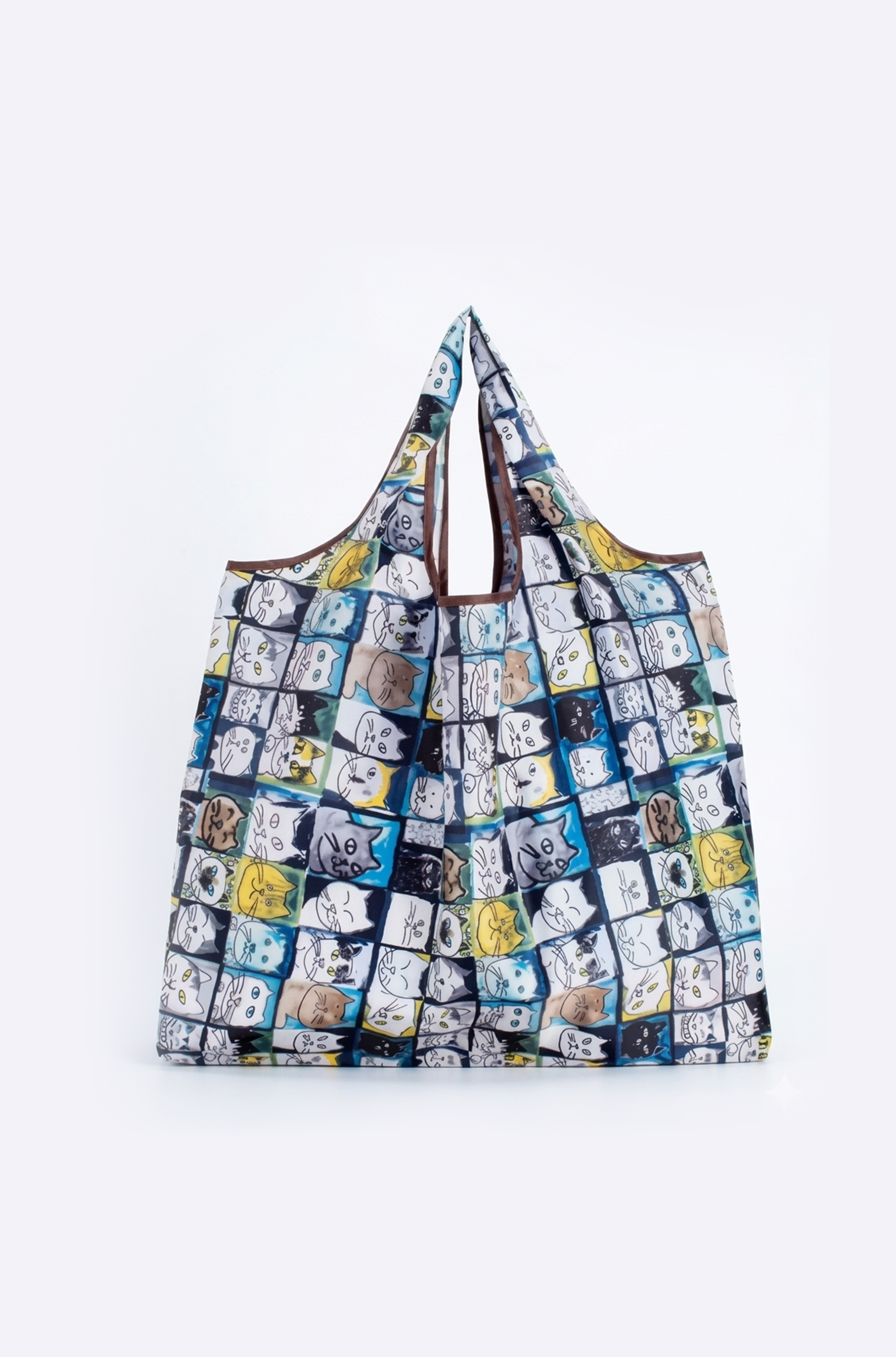 Large ECO Reusable Tote Bag – Foldable Polyester Shoulder Bag