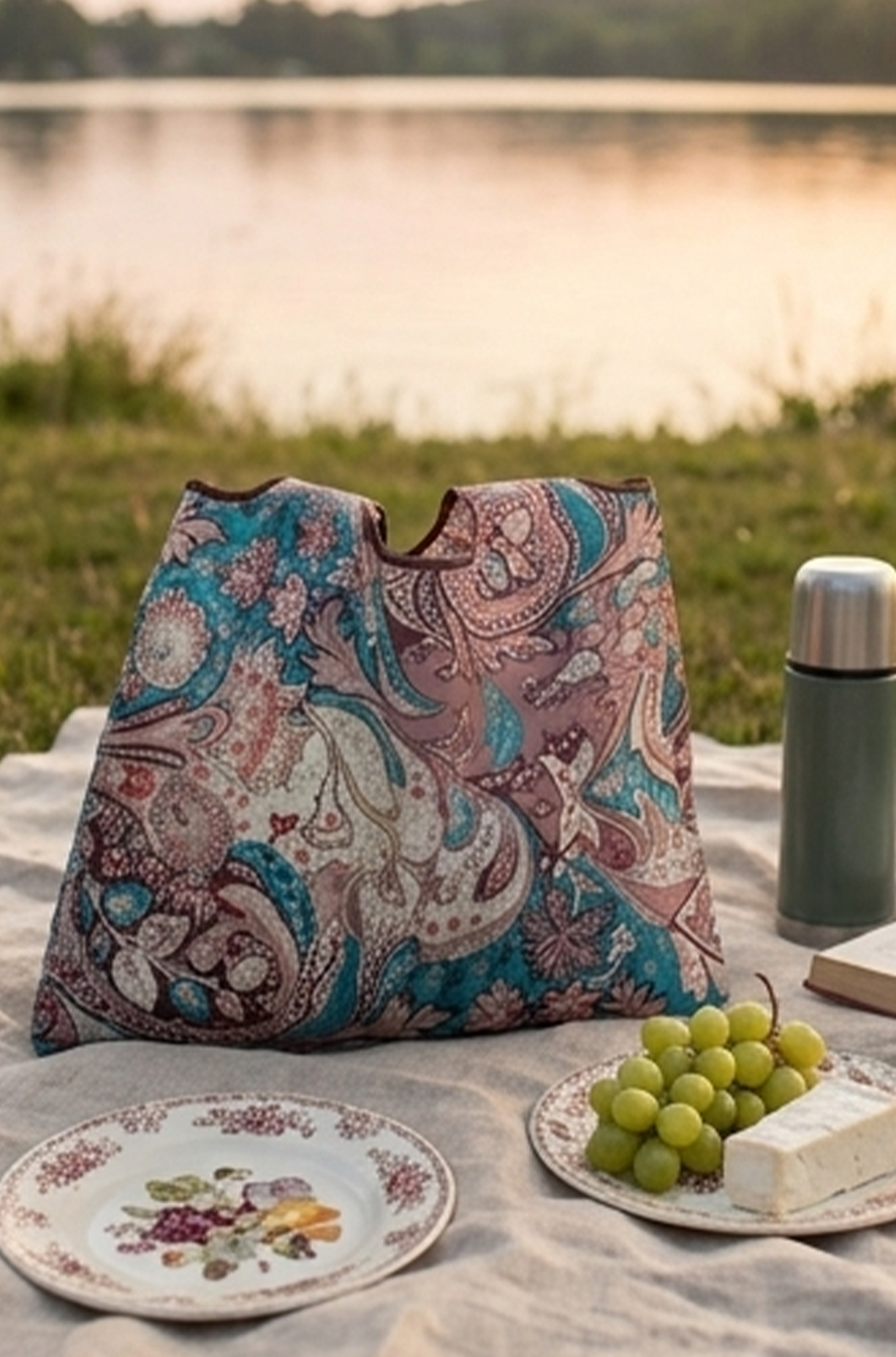 Large ECO Reusable Tote Bag – Foldable Polyester Shoulder Bag
