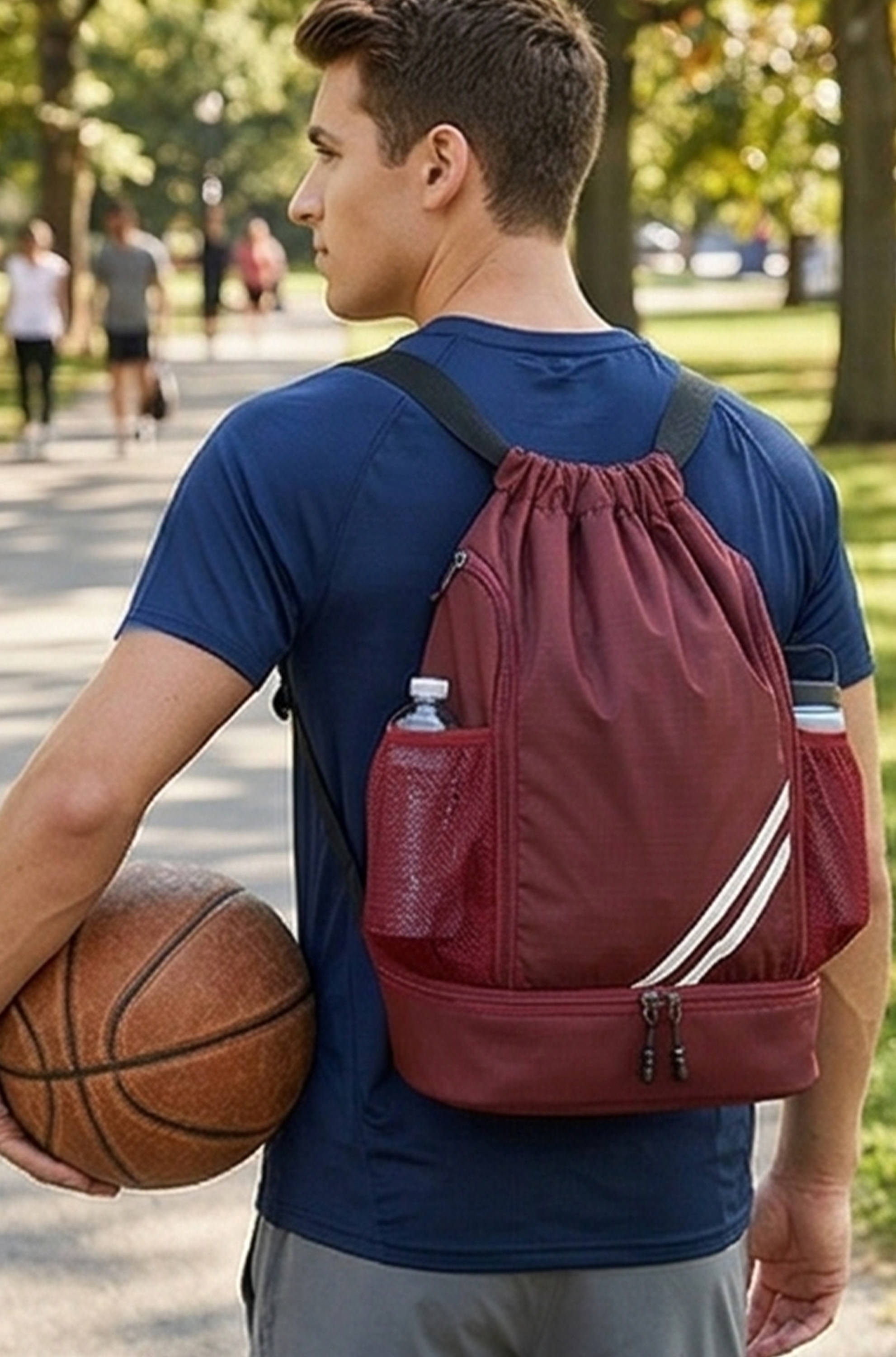 Waterproof Basketball Sports Backpack – Travel & Gym Bag