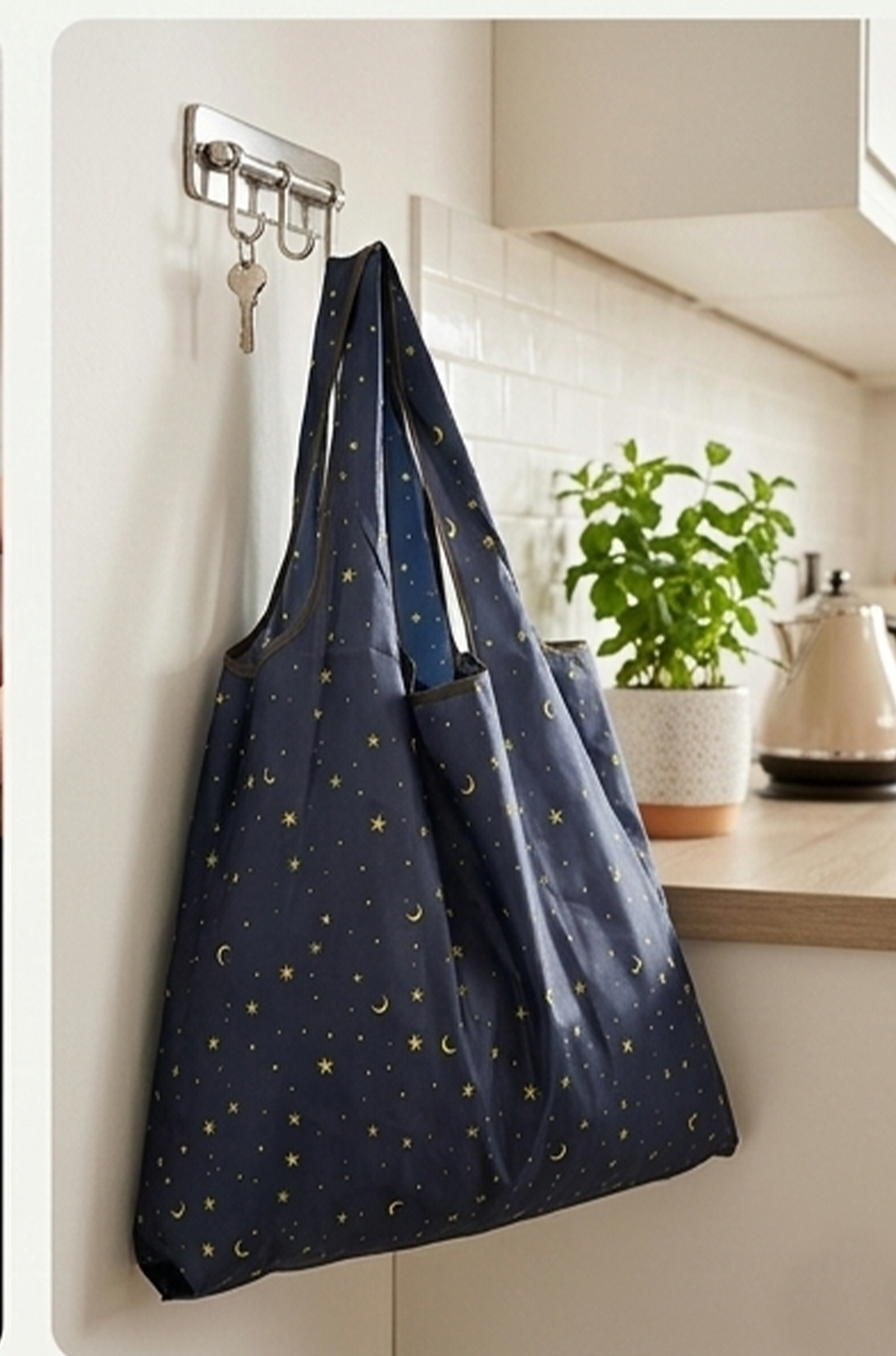 Thick Foldable Reusable Shopping Bag – Large Waterproof Grocery Tote