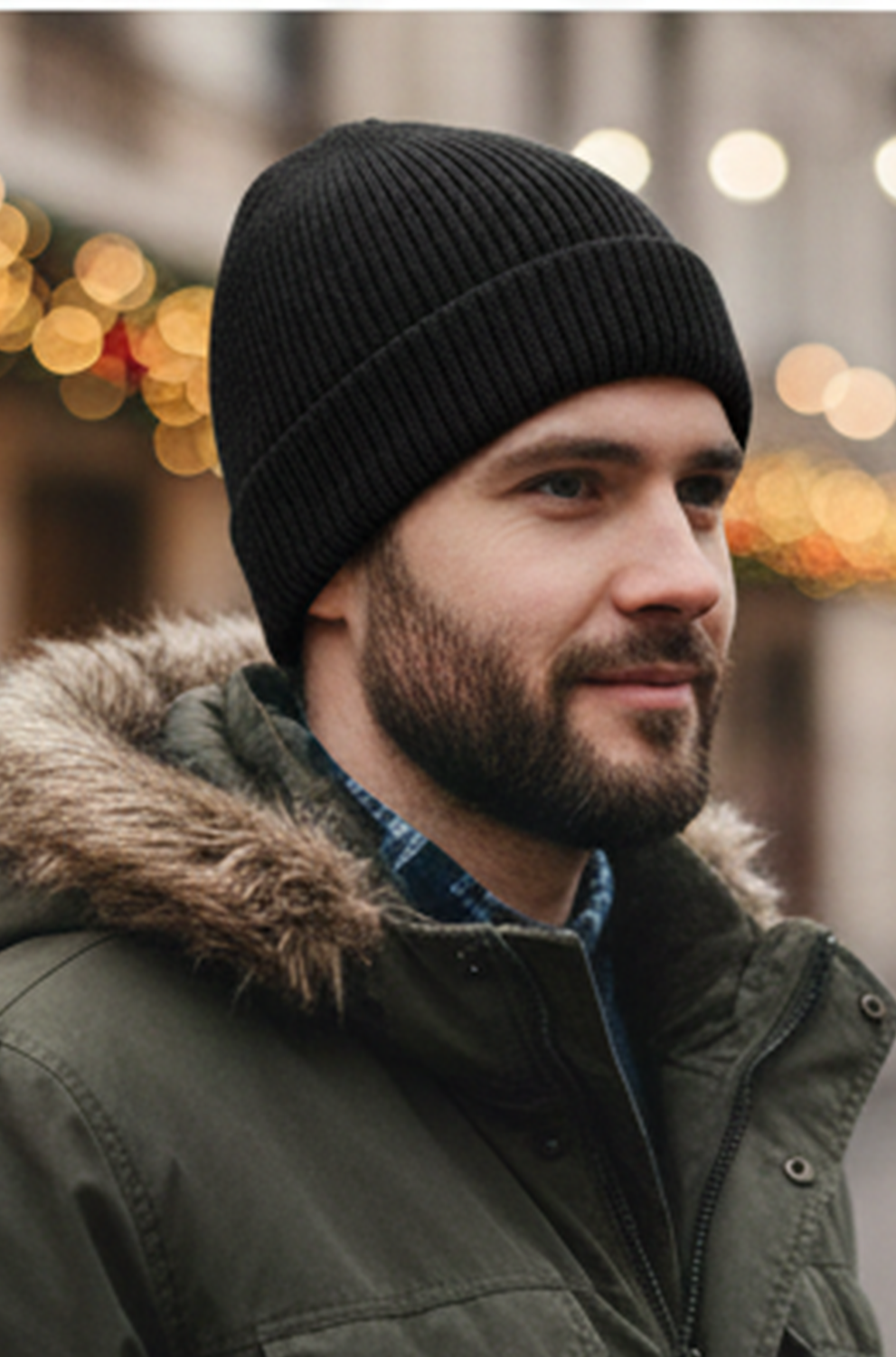 Unisex Classic Knit Beanie Hat – Warm Stretchy Cuffed Winter Hat