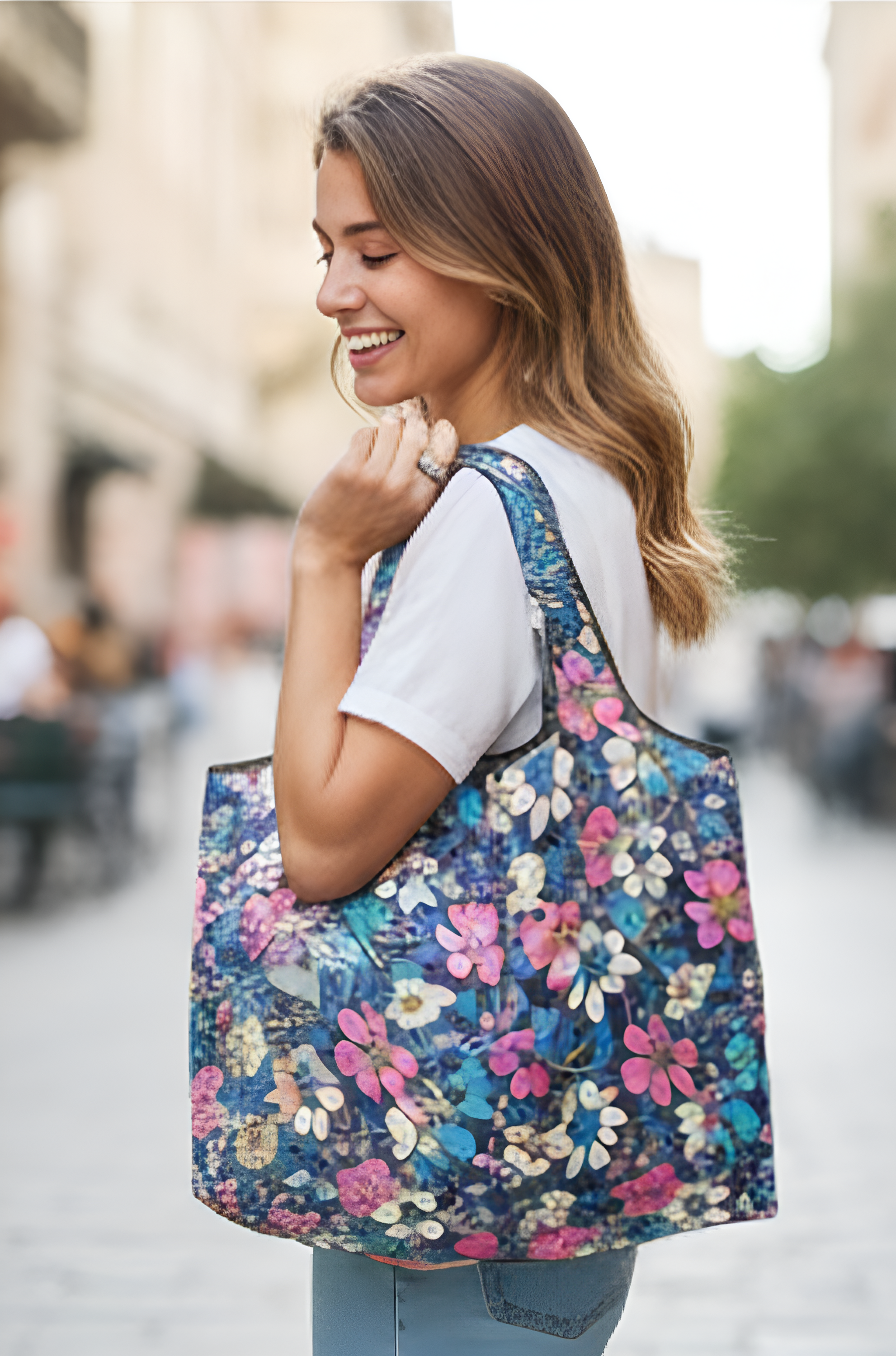 Folding Shopping Bag – Large Capacity Reusable Travel Tote