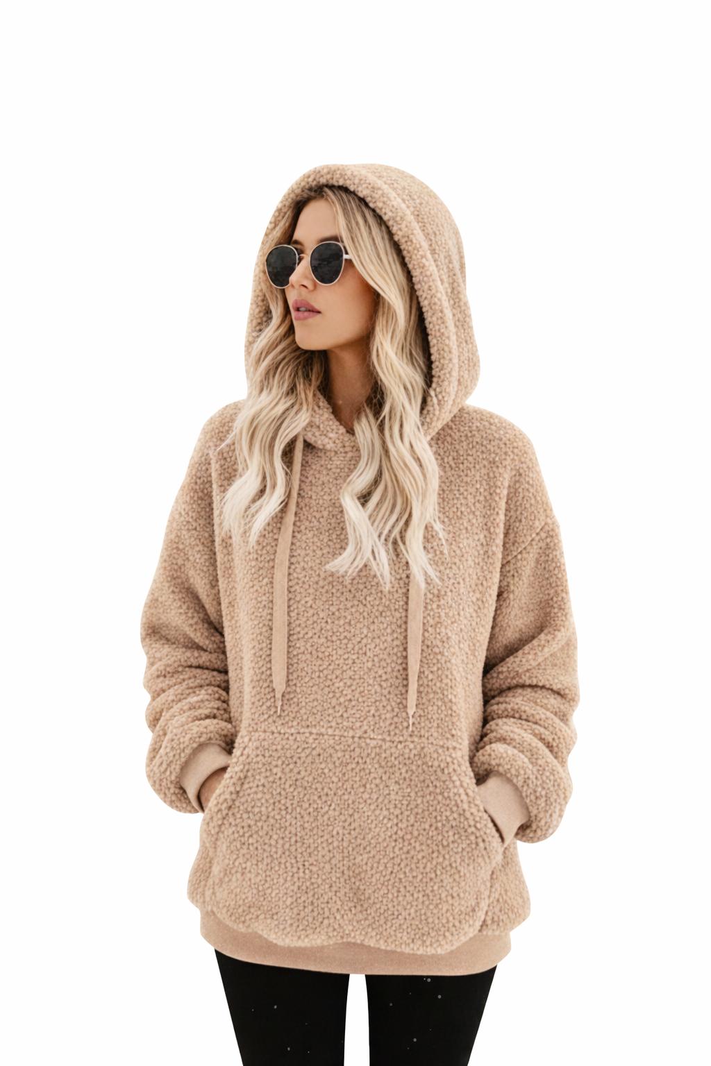 Women’s Double Fuzzy Fluffy Hoodie – Cozy Winter Hoodie