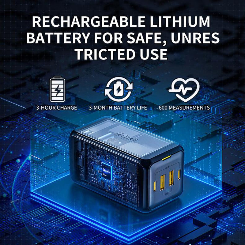 Stay Healthy with Our LED Touch Screen Rechargeable Wrist Blood Pressure Monitor - Voice Broadcast & 198 Memory Records for Precise Home Tracking!