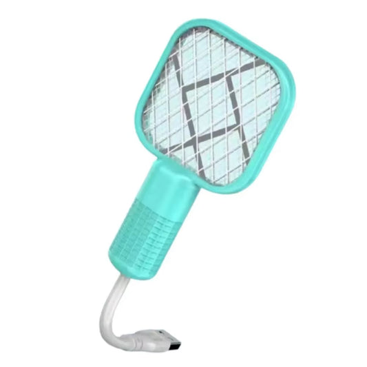 Zap Away Pests with Ease: The Ultimate Rechargeable Electric Mosquito Swatter Featuring UV Light – Your Perfect Companion for Camping and Outdoor Adventures!