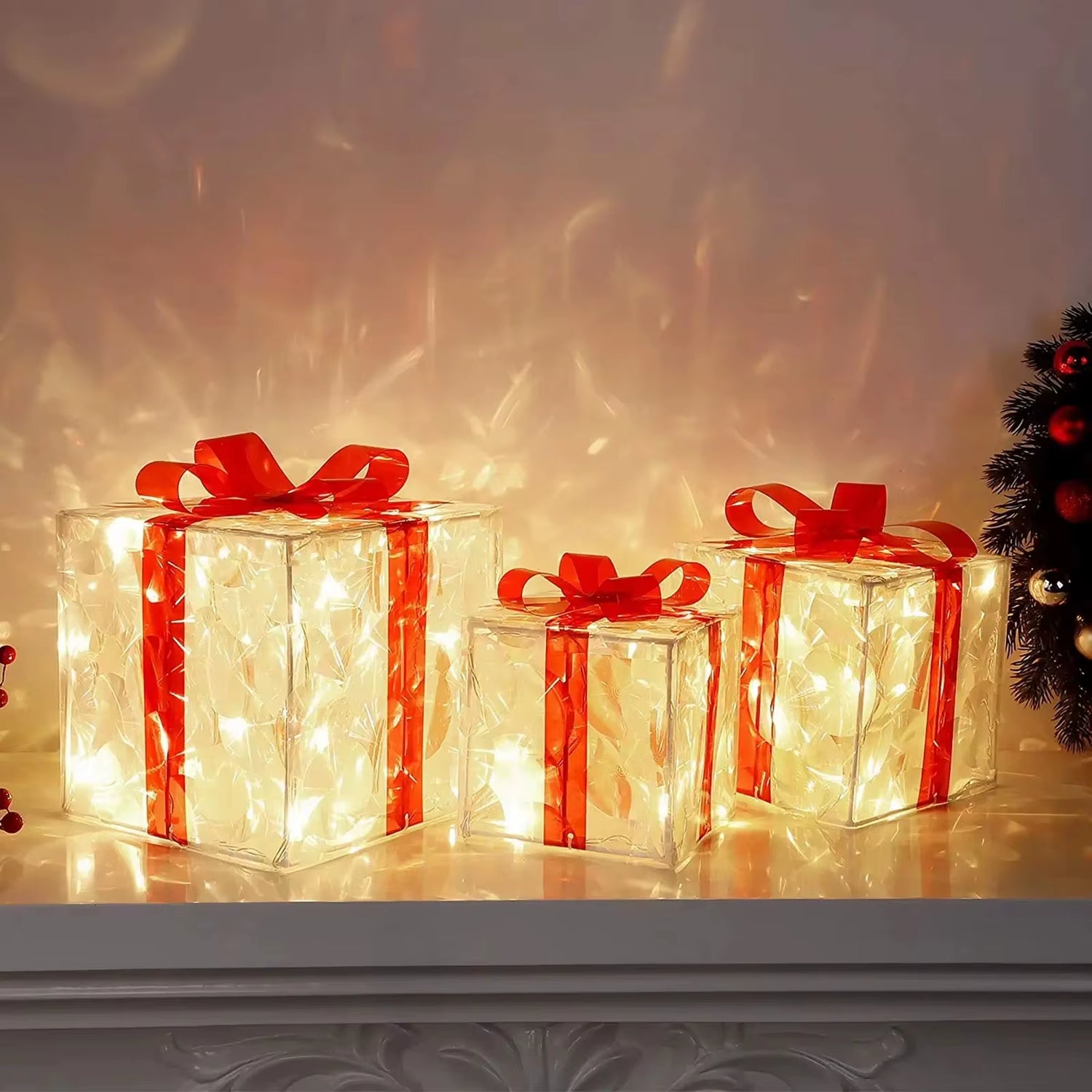 Illuminate Your Holidays with Our Stunning Christmas Glowing Gift Box Decoration – Perfect for Outdoor Festivities and Home Decor!