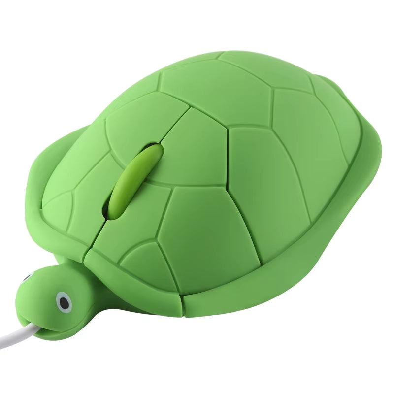 Green Turtle 2.4G Wired/Wireless Mouse Mute Button 1600DPI Auto Sleep Mini Office Mouse Suitable for Computers Laptops