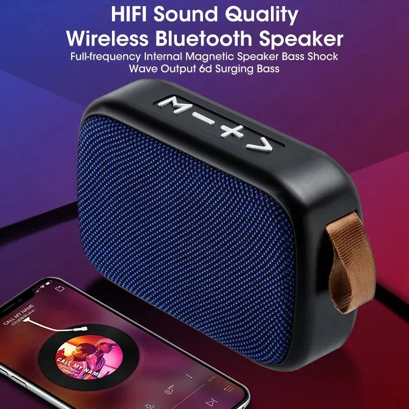 Portable Wireless Mini Subwoofer Speaker - Perfect for Outdoor Adventures and Home Use