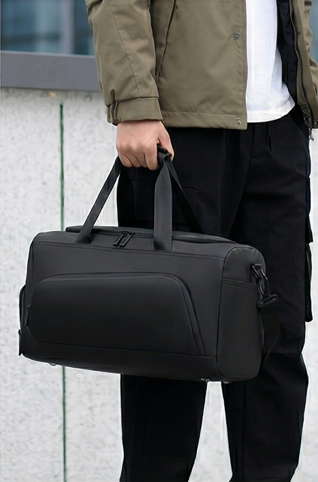 Large Capacity Gym Duffel Bag – Travel Sports Bag with Shoe Compartment