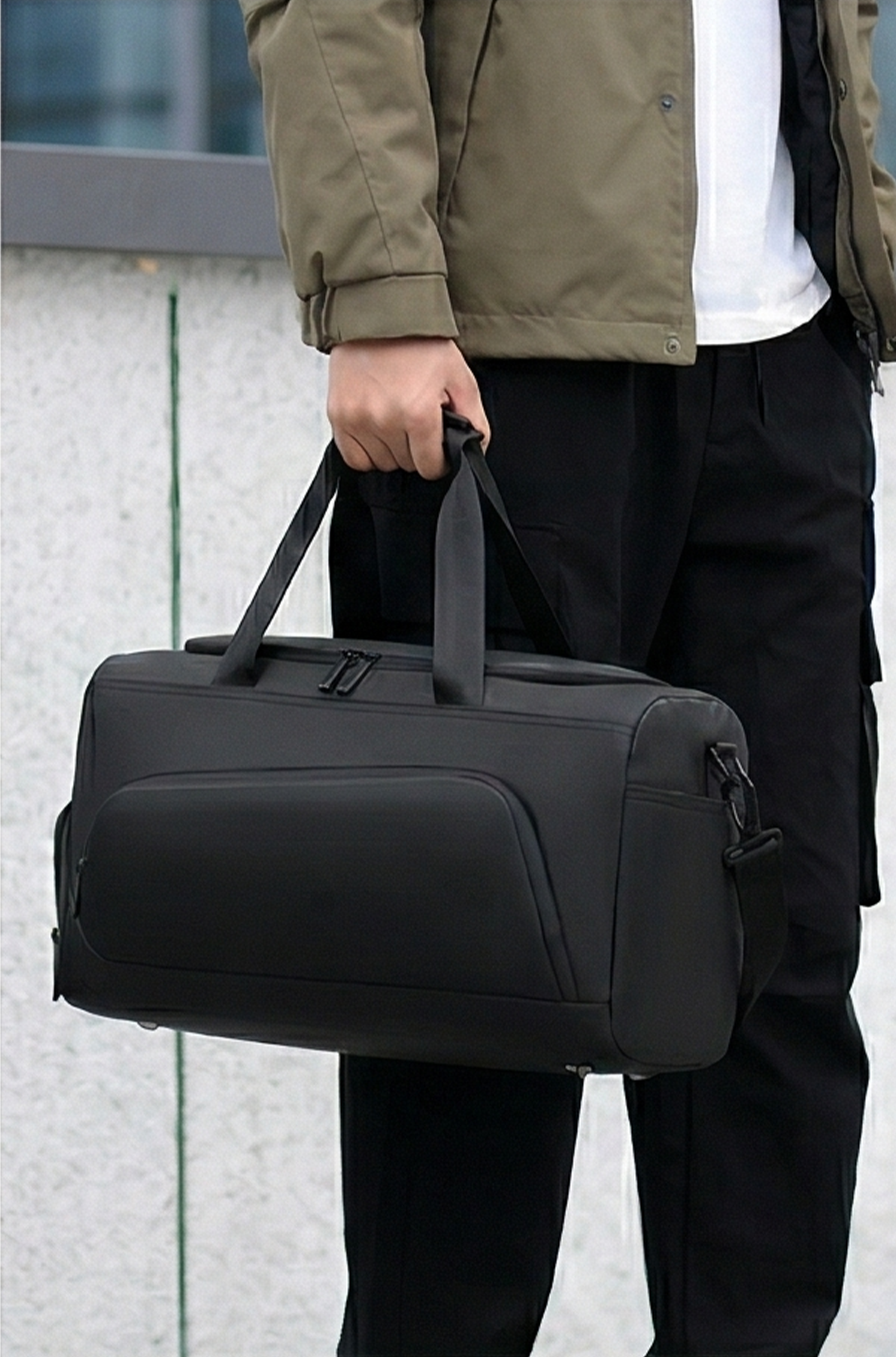 Large Capacity Gym Duffel Bag – Travel Sports Bag with Shoe Compartment